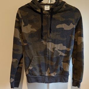 PINK Victoria's Secret Camouflage zip Up Hoodie Size XS